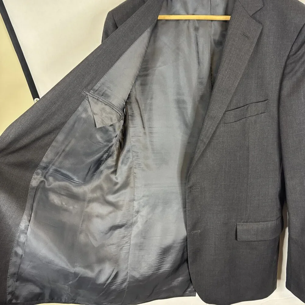 Brooks Brothers 1818‎ Fitzgerald Blazer 42XL Charcoal Wool USA Made